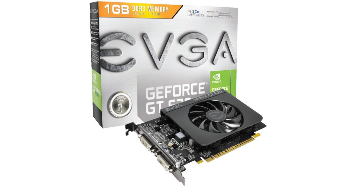 1 AFOX GT 620 2GB DDR3 PCIe Graphics Card