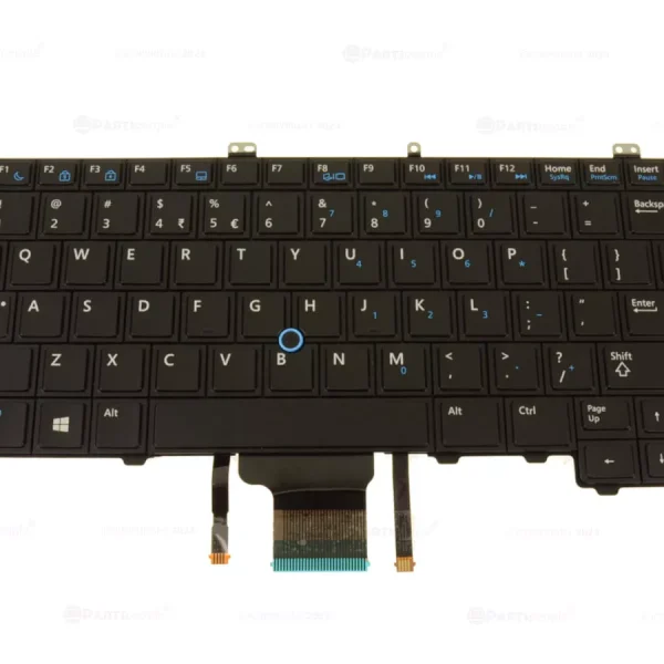 Dell Latitude E7440 Laptop Backlit Keyboard with Stick Mouse Pointer US Layout
