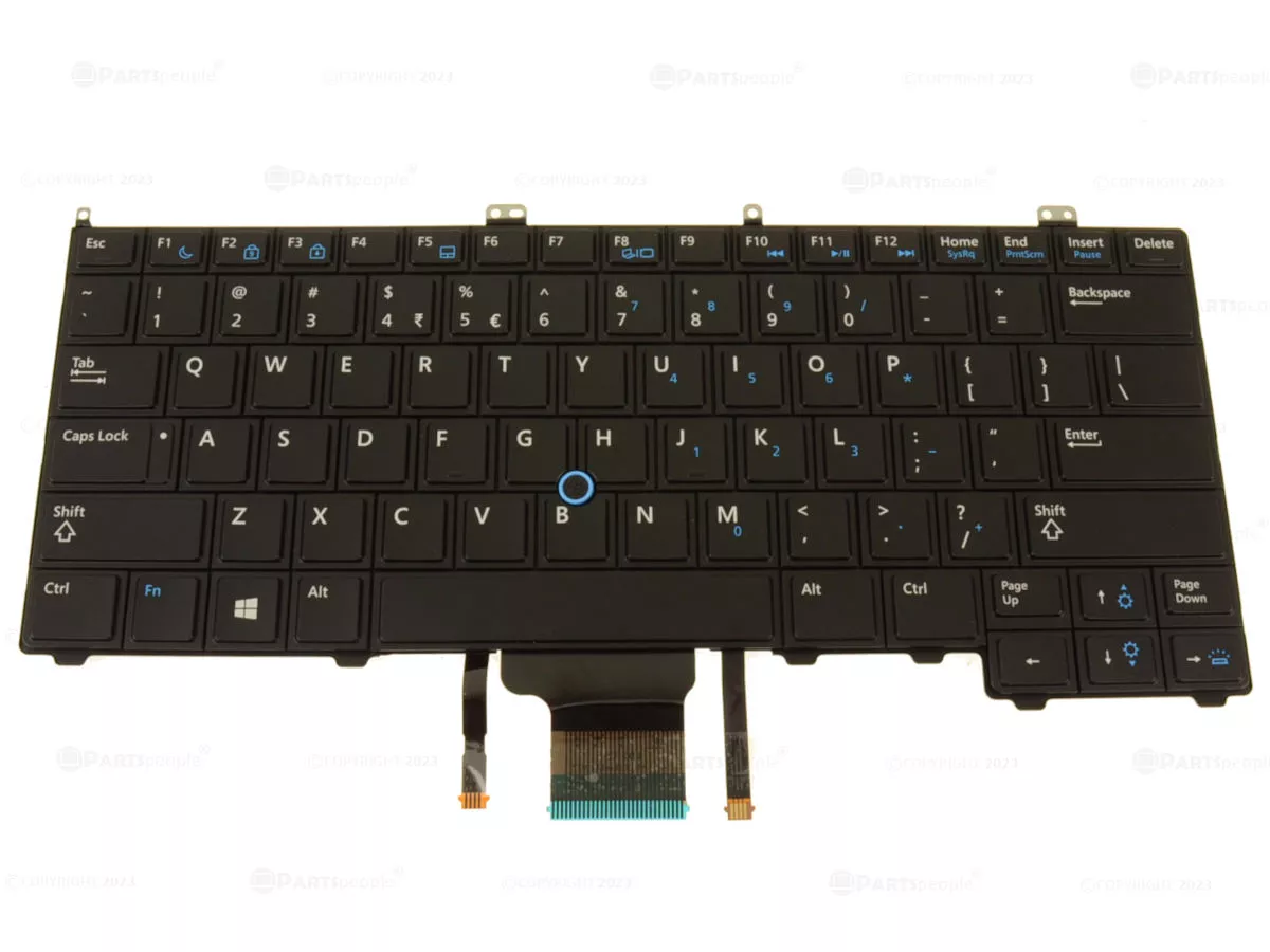 Dell Latitude E7440 Laptop Backlit Keyboard with Stick Mouse Pointer US Layout Dell Latitude E7440 Laptop Backlit Keyboard with Stick Mouse Pointer US Layout