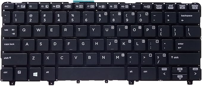 HP Compaq Pro X2 612 G1 US Laptop Keyboard US Layout Without Frame HP Compaq Pro X2 612 G1 US Laptop Keyboard US Layout Without Frame