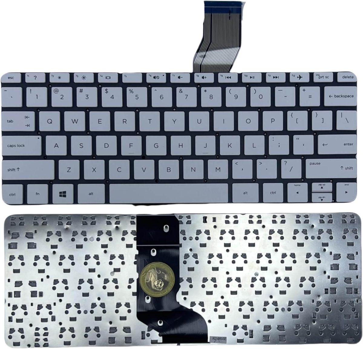 HP Pavilion 11-n / 11-n000 / 11-n100 x360 Replacement Laptop Keyboard US Layout White HP Pavilion 11-n / 11-n000 / 11-n100 x360 Replacement Laptop Keyboard US Layout White