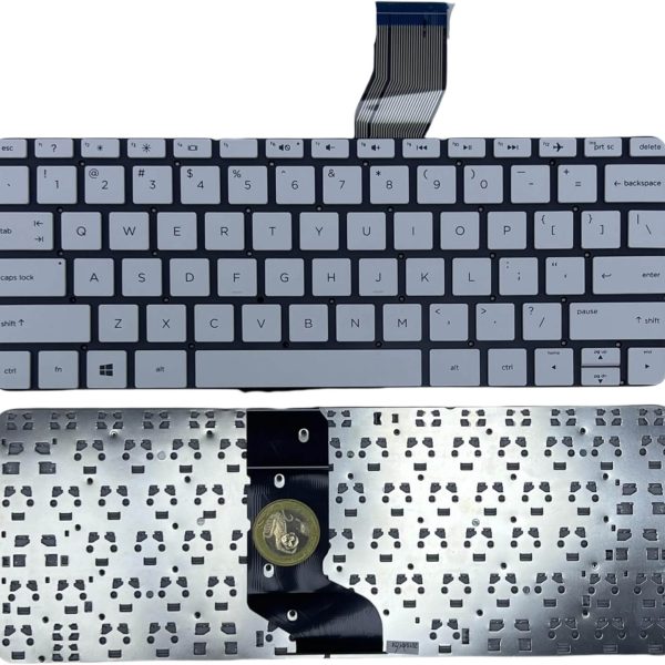HP Pavilion 11-n / 11-n000 / 11-n100 x360 Replacement Laptop Keyboard US Layout White