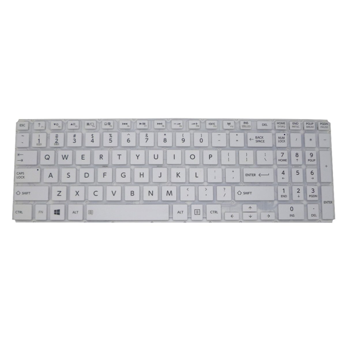 Toshiba Satellite L50-B Laptop Keyboard US Layout White