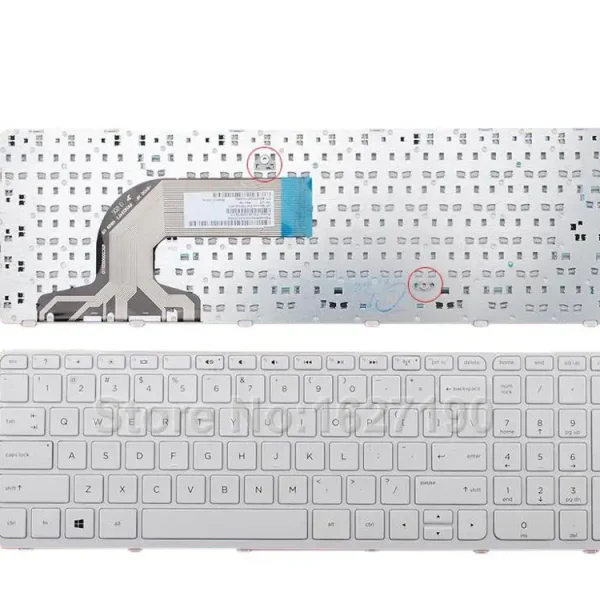 HP Pavilion 15-N /15-E Laptop Keyboard US Layout White