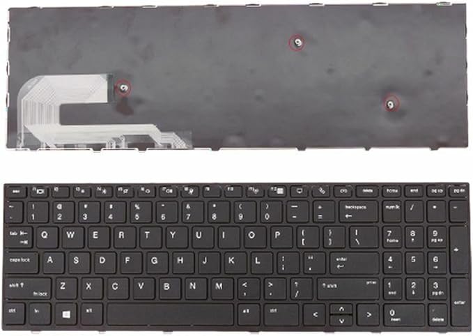 HP EliteBook 850 G5 755 G5 ZBook 15u G5 Laptop Keyboard US Layout Black Frame HP EliteBook 850 G5 755 G5 ZBook 15u G5 Laptop Keyboard US Layout Black Frame