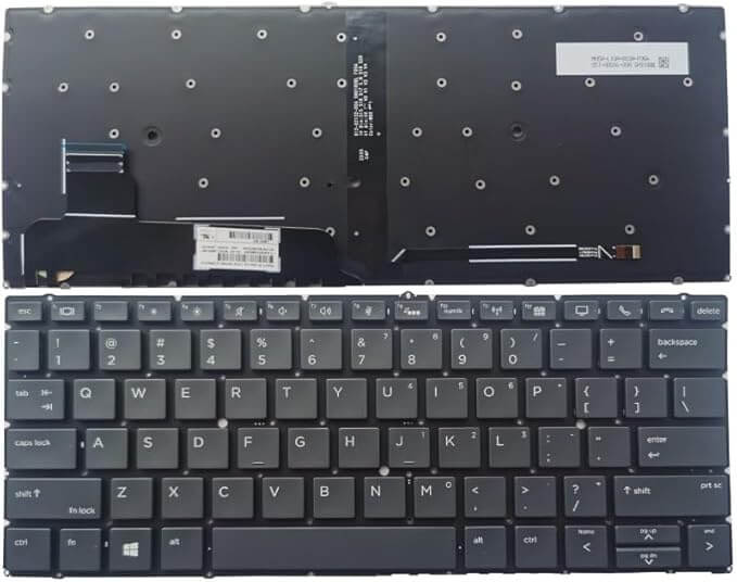 HP EliteBook x360 830 G5/G6 Laptop Keyboard US Layout No Pointer HP EliteBook x360 830 G5/G6 Laptop Keyboard US Layout No Pointer