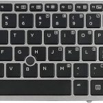 HP EliteBook 840 G1 845 G1 850 G1 840 G2 845 G2 850 G2 Laptop Keyboard US Layout Silver Frame Backlight
