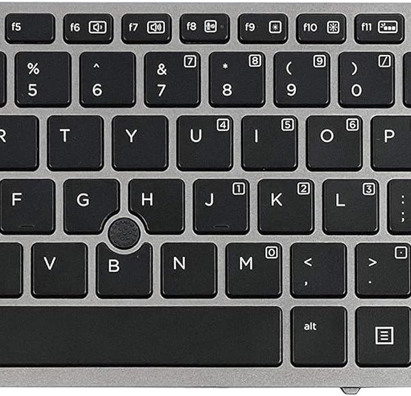 HP EliteBook 840 G1 845 G1 850 G1 840 G2 845 G2 850 G2 Laptop Keyboard US Layout Silver Frame Backlight