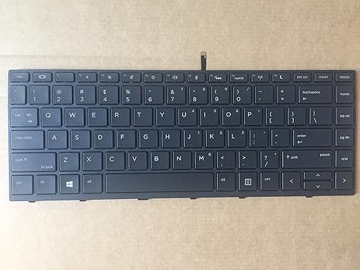 HP ProBook 430 G5 / 440 G5 Laptop Keyboard US Layout Backlight Black Frame