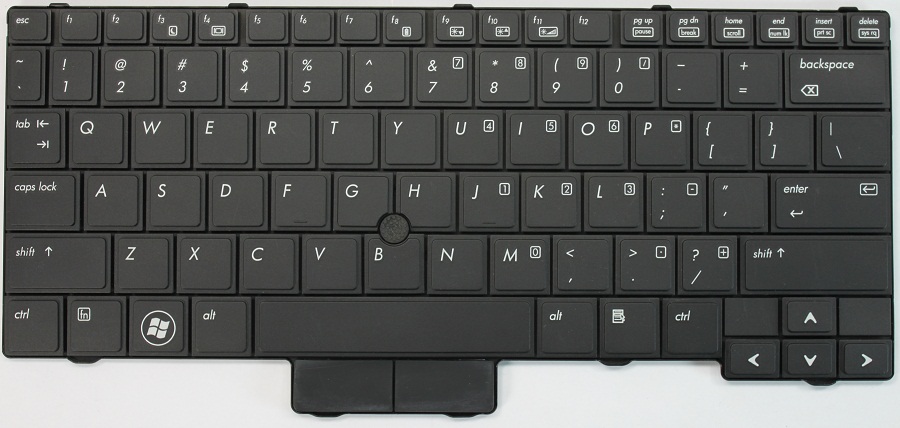 2540-1.jpg HP Keyboard for HP EliteBook 2540P 2540 Laptop – Black - Image 1