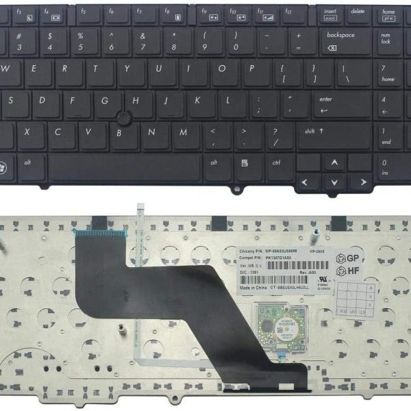 HP EliteBook 8540 8540p 8540w Series Laptop Keyboard P/N: PK1307G3A00 582648-001 PK1307G1A01 MP-09A70J0-698 SG-34400-XUA 595790-001 PK1307E1C29 MP-09A83US6698 US Layout