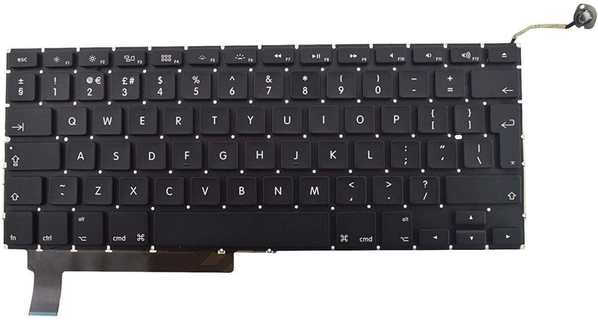 UKA1286-1200x643-1.jpg MacBook Pro Unibody 15 Inch A1286 Keyboard UK Layout Keyboard Model Years 2009 2010 2011 - Image 1