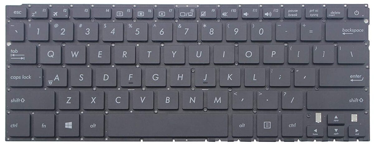 asus-x305-laptop-keyboard-1200x473-1.jpg Original New Asus Zenbook UX305 UX305LA UX305UA UX305CA UX305F Series Laptop Keyboard US Black No Frame - Image 1