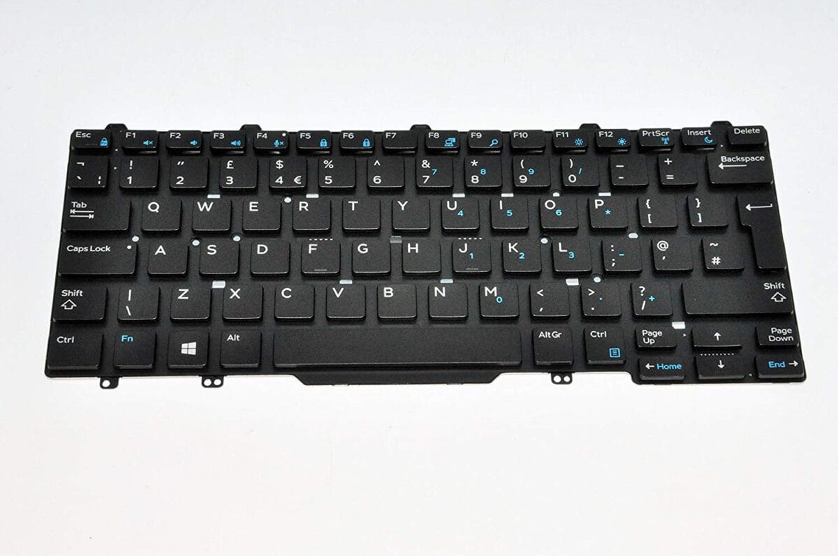 dell-E5470-UK-layout-with-backlight-1200x797-1.jpg DELL LATITUDE 3340, E7470, E5450, E5470 UK KEYBOARD 10M30 with Backlit - Image 1
