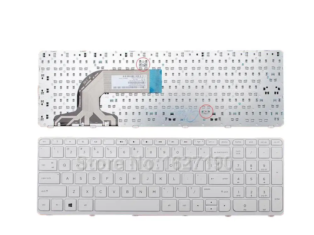 United-States-Laptop-Keyboard-For-HP-Pavilion-15-e-15-n-250-G3-255-G3-256 HP Pavilion 15-N /15-E Laptop Keyboard US Layout White