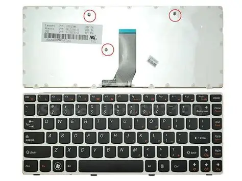 Lenovo Z380 Z480 Z485 G480 G485 Laptop Keyboard US Layout White Frame