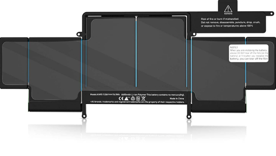 Apple A1493 A1502 2013–2014 MacBook Pro 13" Battery | 6 Cells | 6600mAh