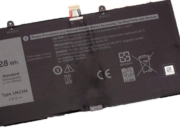 DELL 1MCXM 7.4V‑28Wh‑3780mAh Latitude 5175 5179 PKG3N G3JT | 2‑Cell | 3750mAh