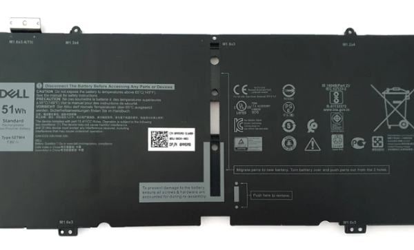 DELL 52TWH XPS 13 7390 9310 2‑In‑1 P103G 52TWH X1W0 Battery | 4 Cells | 6200mAh