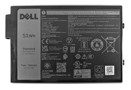 DELL 7WNW1 Latitude 7424 5424 5420 Battery | 3 Cells | 4500mAh