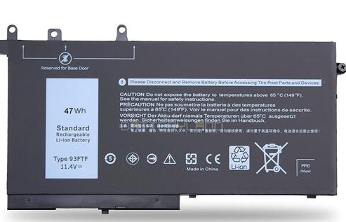 DELL 93FTF DELL 93FTF Latitude 5280 5285 5290 5480 5490 P27S E528 Battery | 3 Cells | 4200mAh Metal Body