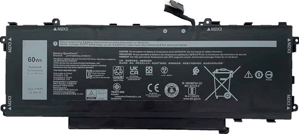 DELL GT6TK DELL GT6TK Latitude E9450 9450 GT6TK 0MWK05 3 Cells 5200mAh